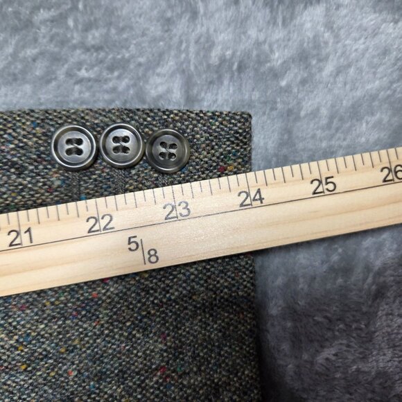 Magee Donegal Tweed Sport Coat Mens 42 Green Speckled Wool Handwoven Blazer - Picture 11 of 11